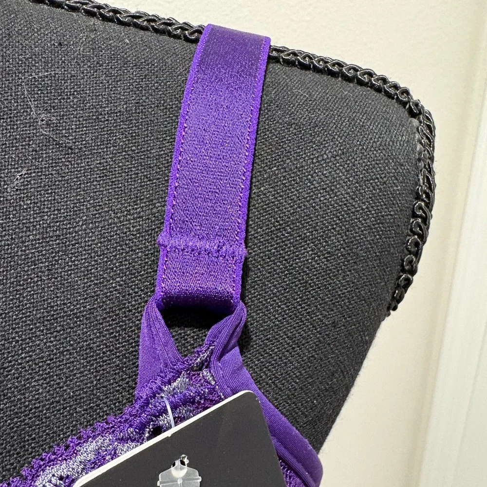 Wacoal Violet Indigo Lace Impression Full-Coverage Underwire Bra Size 32DDD NWT - Picture 14 of 16